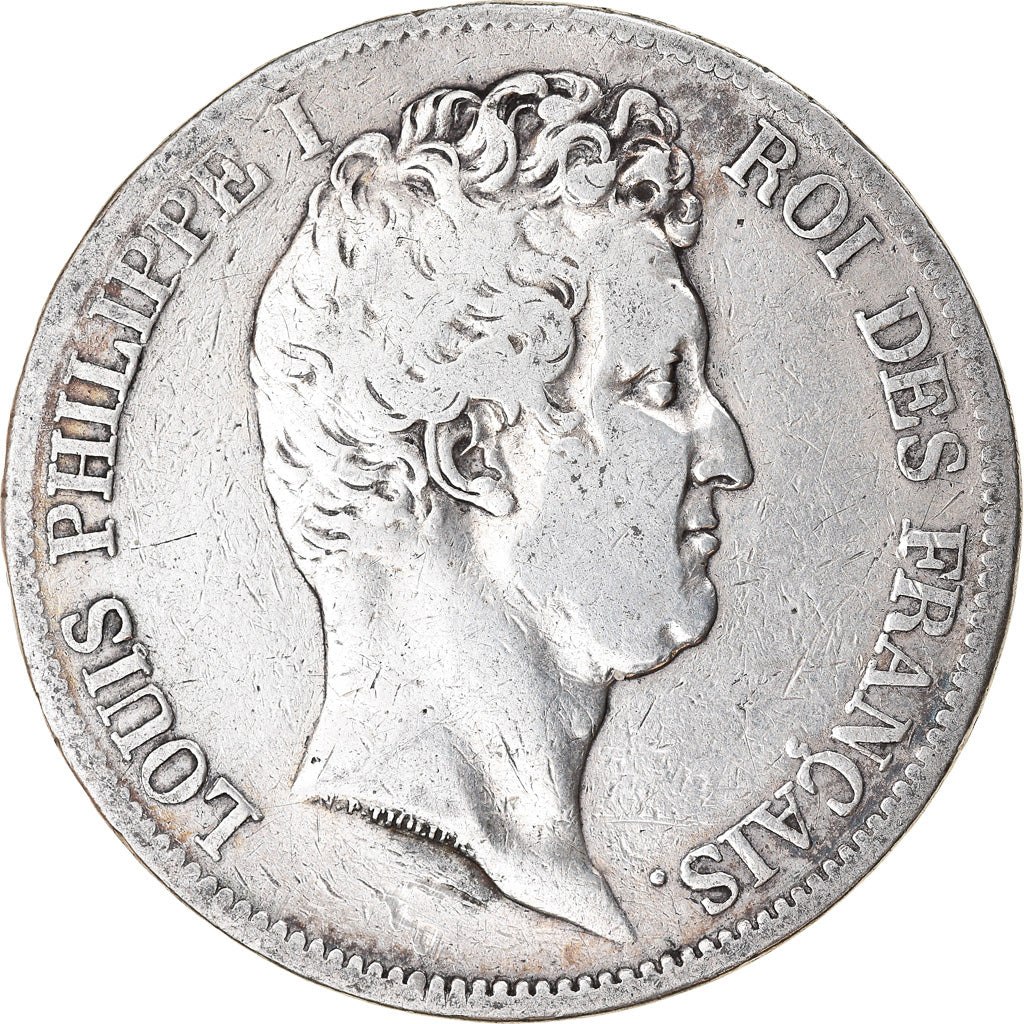 Coin, France, Louis-Philippe, 5 Francs, 1831, Lille, VF(20-25), Silver