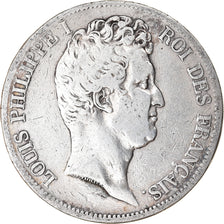 Coin, France, Louis-Philippe, 5 Francs, 1831, Lille, VF(20-25), Silver