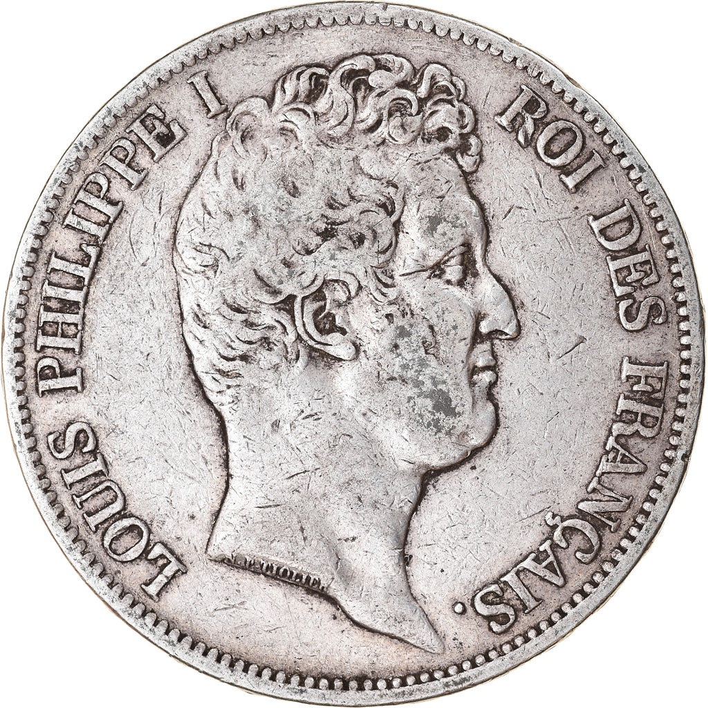 Moneta, Francja, Louis-Philippe, 5 Francs, 1831, Paris, Tranche en relief