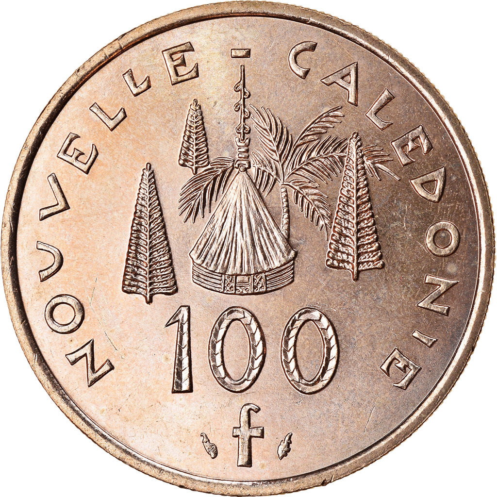 Münze, Neukaledonien, 100 Francs, 1994, Paris, UNZ, Nickel-Bronze, KM:15