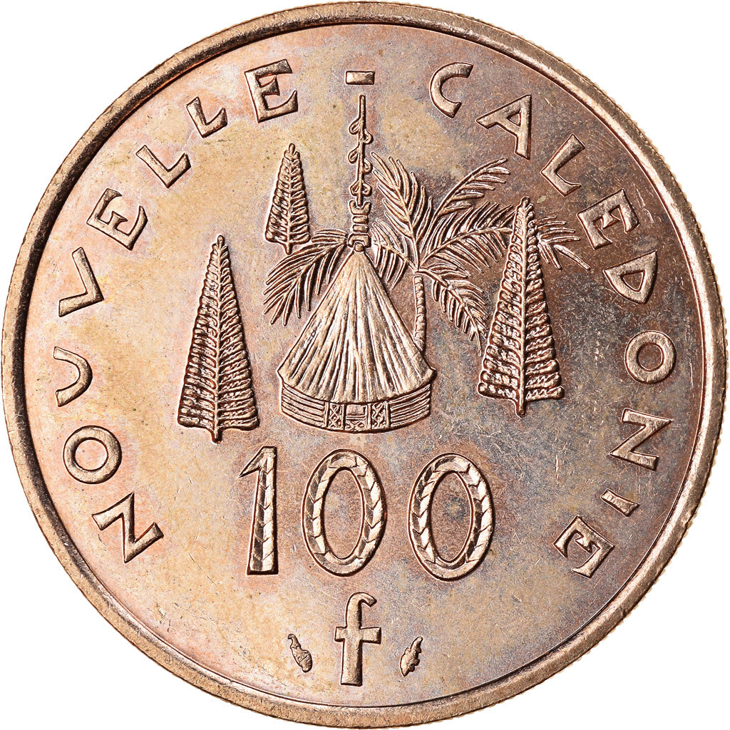 Moneta, Nowa Kaledonia, 100 Francs, 1994, Paris, MS(63), Nikiel-Brąz, KM:15