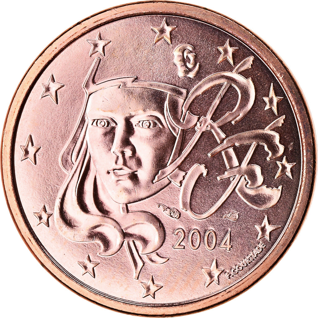 Francja, 5 Euro Cent, 2004, Paris, BU, MS(65-70), Miedź platerowana stalą