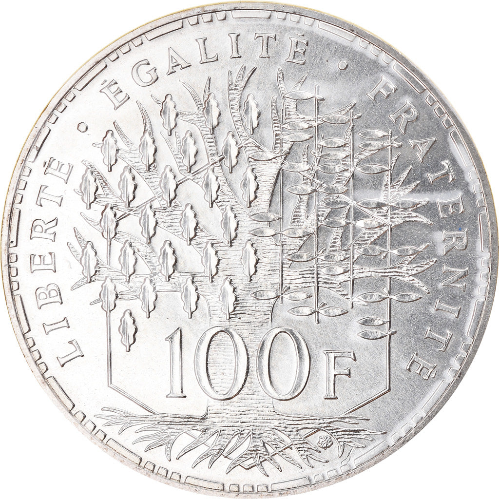 Munten, Frankrijk, Panthéon, 100 Francs, 1984, Paris, FDC, FDC, Zilver