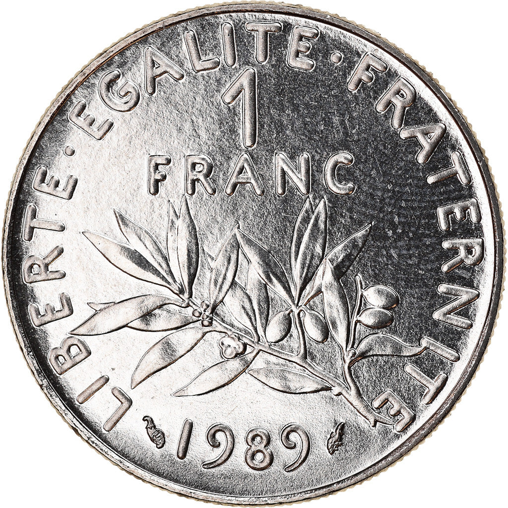 Coin, France, Semeuse, Franc, 1989, Paris, MS(65-70), Nickel, KM:925.1