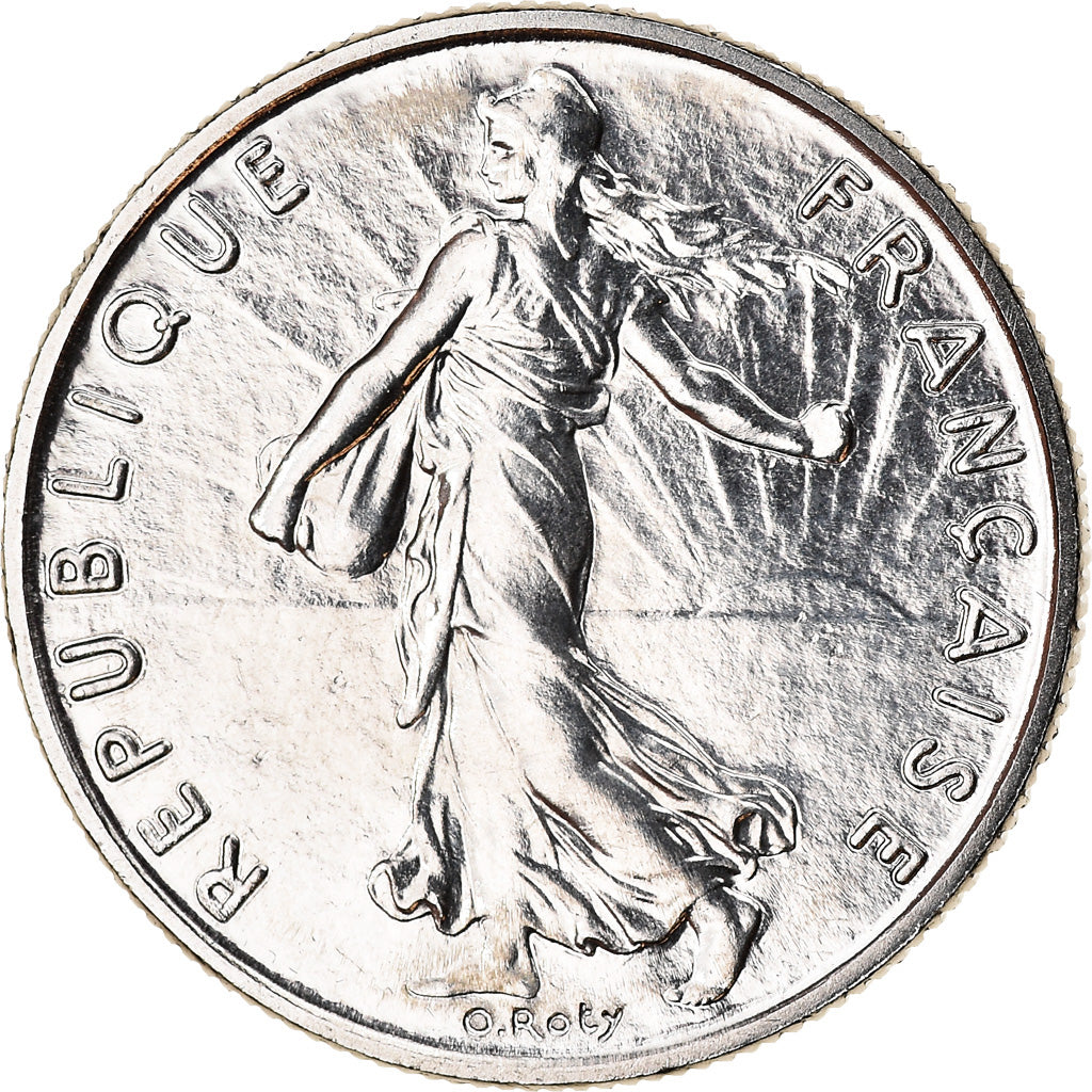Moneda, Francia, Semeuse, 1/2 Franc, 1988, Paris, FDC, Níquel, KM:931.1