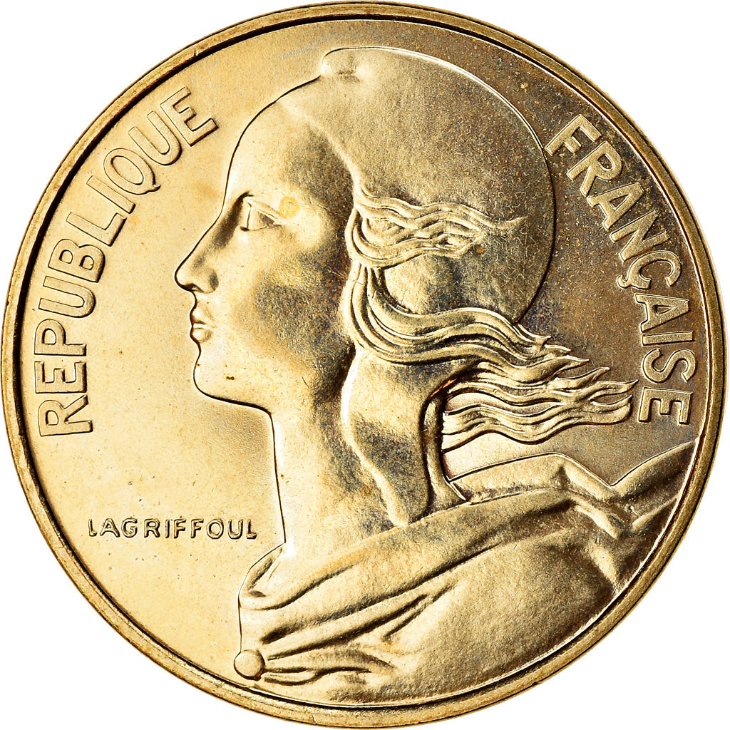 Moneta, Francja, Marianne, 10 Centimes, 1985, Paris, MS(65-70), Aluminium-Brąz