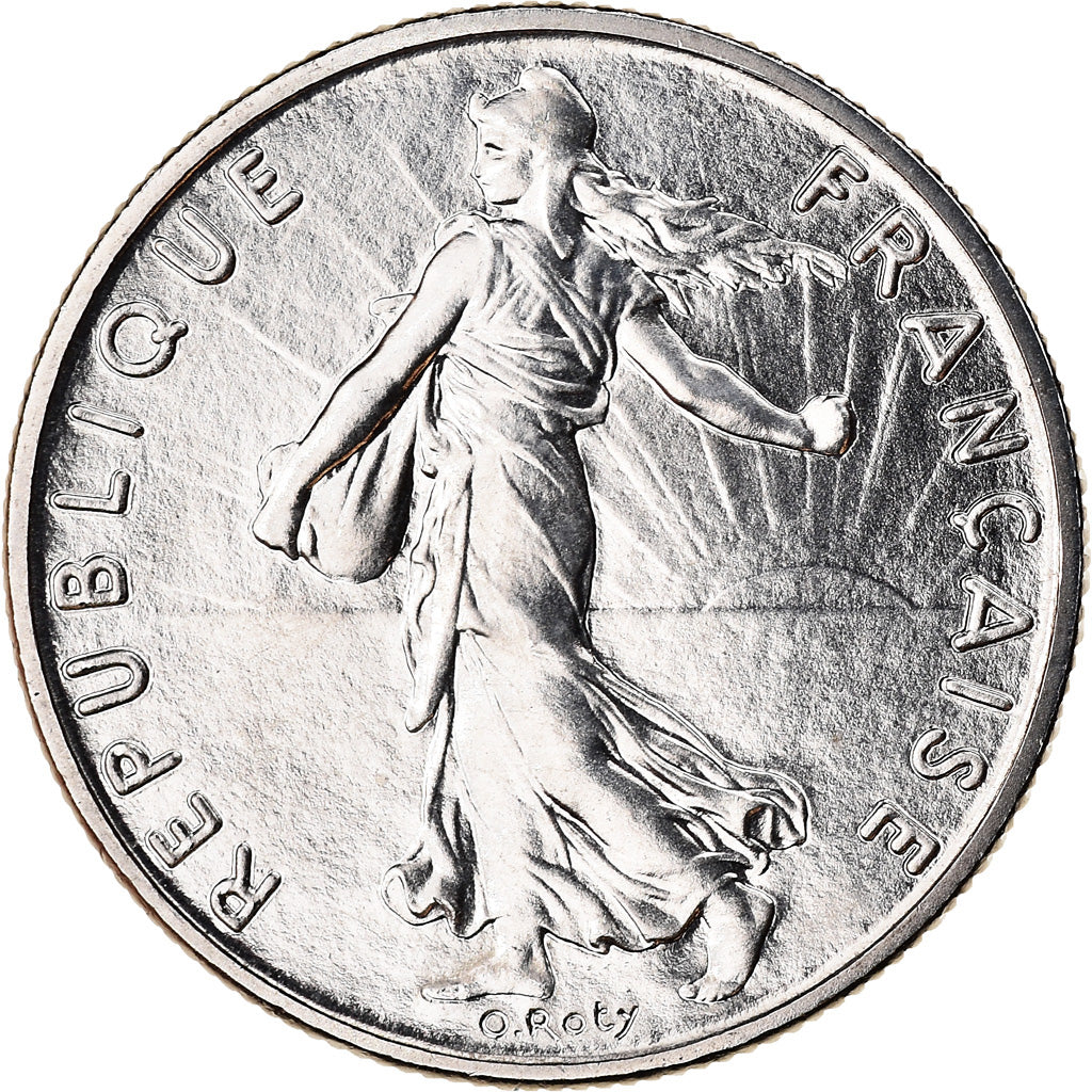 Moneta, Francja, Semeuse, 1/2 Franc, 1985, Paris, MS(65-70), Nikiel, KM:931.1