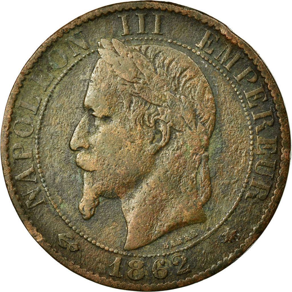 Monnaie, France, Napoleon III, Napoléon III, 5 Centimes, 1862, Paris, TB+
