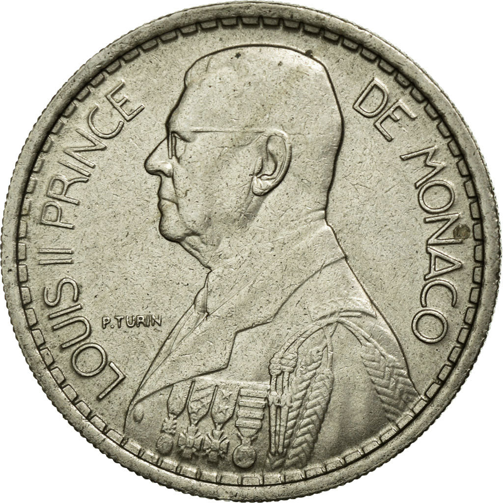 Coin, Monaco, Louis II, 10 Francs, 1946, AU(50-53), Copper-nickel, KM:123
