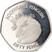 Munten, Falkland Eilanden, 50 Pence, 2018, Pingouins - Manchot sauteur, FDC