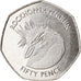 Moneda, Islas Malvinas, 50 Pence, 2018, Pingouins - Manchot sauteur, FDC