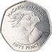 Coin, Falkland Islands, 50 Pence, 2018, Pingouins - Manchot Macaroni, MS(65-70)