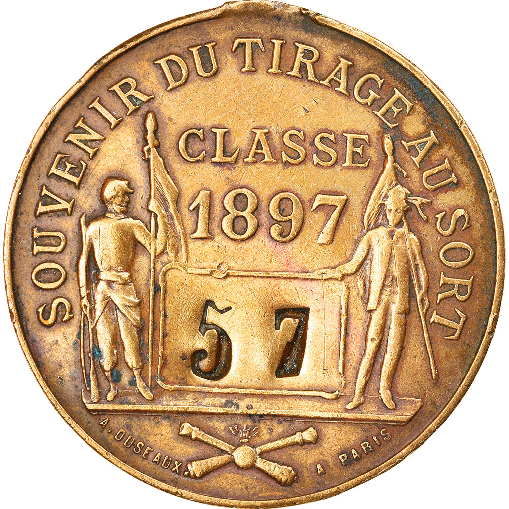 France, Médaille, Troisième République, Souvenir du Tirage au Sort, Classe