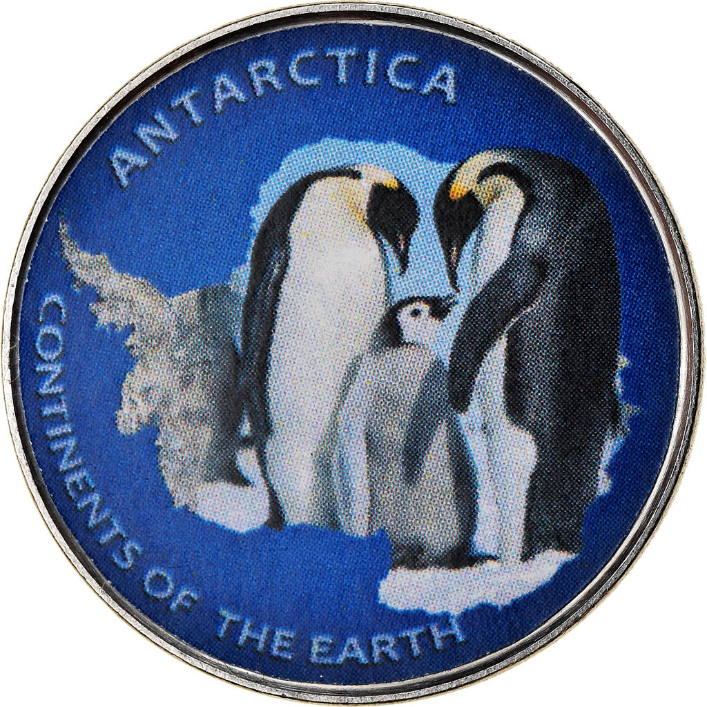 Coin, Azad Jammu and Kashmir, Rupee, 2017, Continents - Antarctique, MS(65-70)