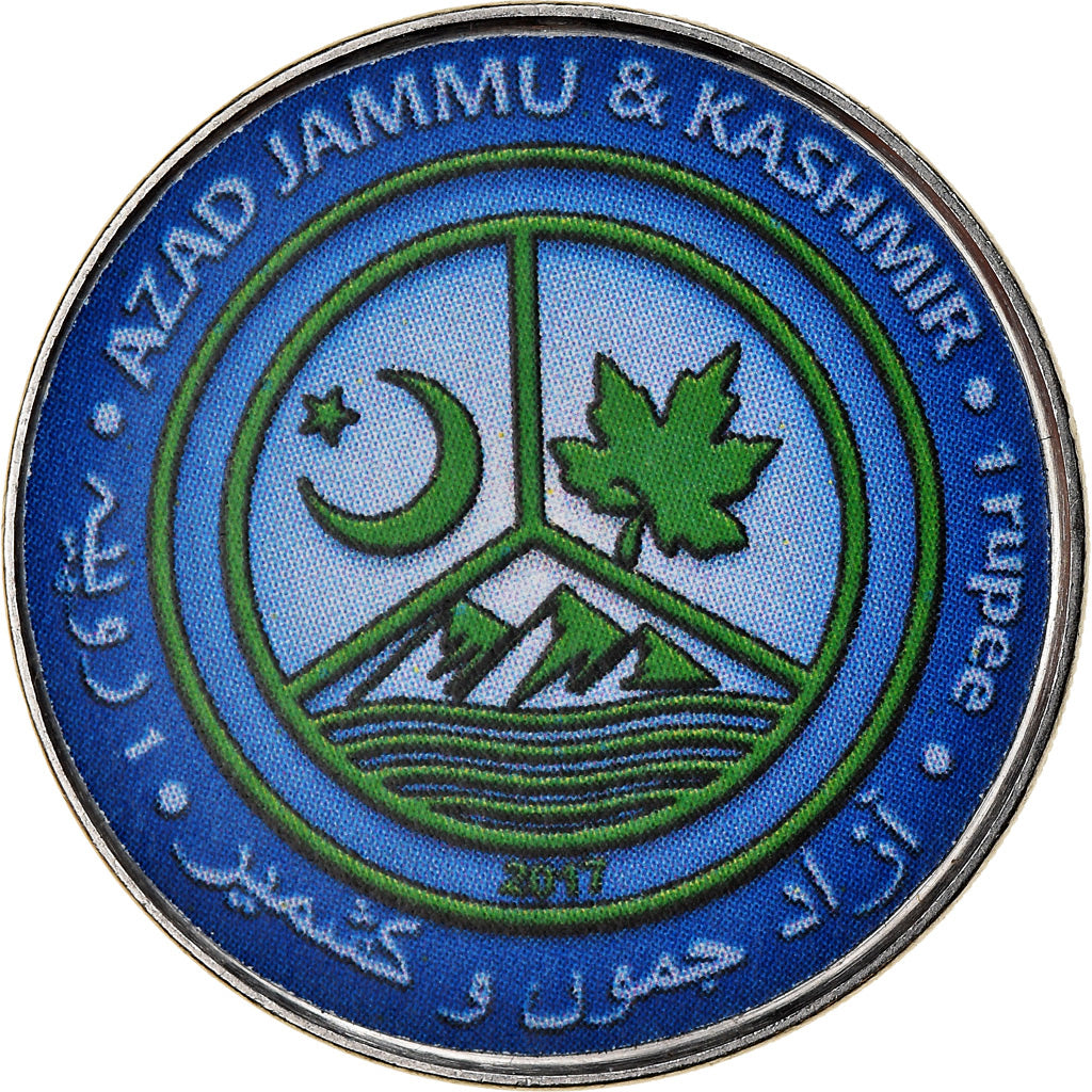 Coin, Azad Jammu and Kashmir, Rupee, 2017, Continents - Antarctique, MS(65-70)