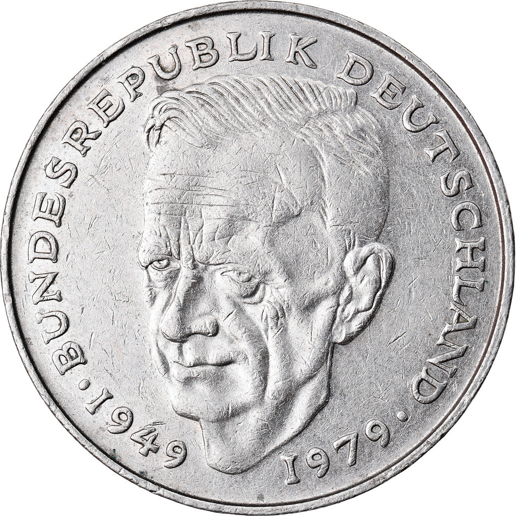 Moneta, GERMANIA - REPUBBLICA FEDERALE, 2 Mark, 1980, Stuttgart, BB, Nichel