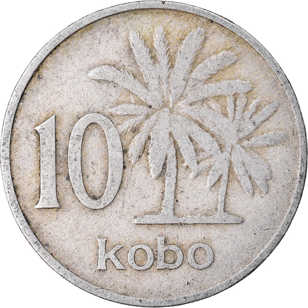 Monnaie, Nigéria, Elizabeth II, 10 Kobo, 1973, TB+, Copper-nickel, KM:10.1
