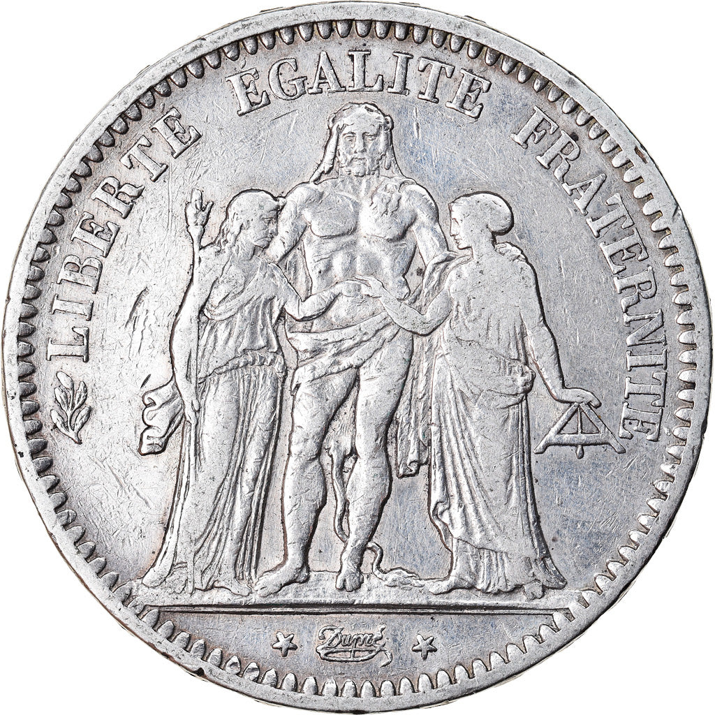 Coin, France, Hercule, 5 Francs, 1849, Paris, VF(30-35), Silver, KM:756.1
