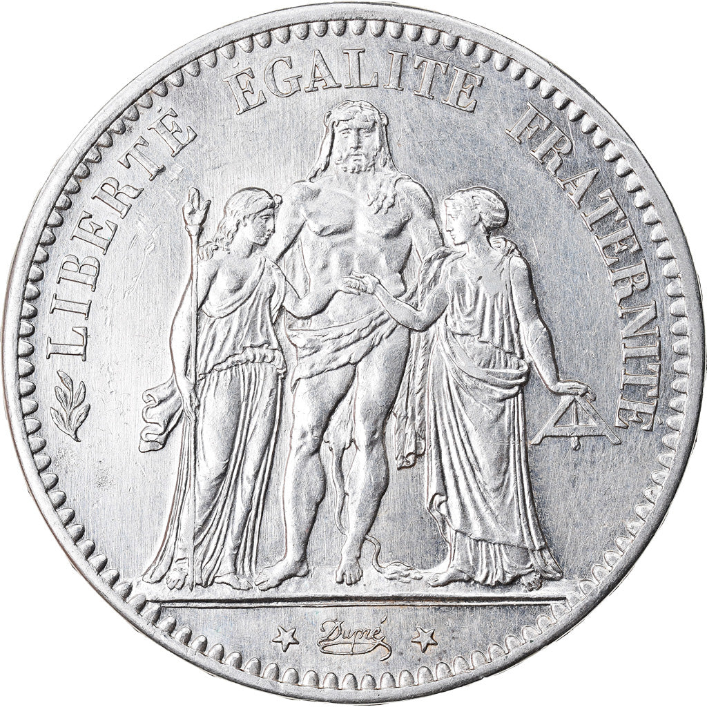 Monnaie, France, Hercule, 5 Francs, 1876, Paris, TTB+, Argent, Gadoury:745a