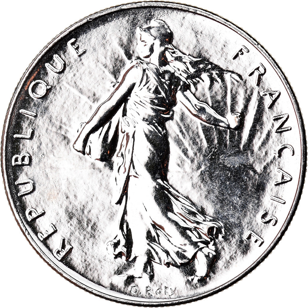 Münze, Frankreich, Semeuse, Franc, 2001, BU, STGL, Nickel, KM:925.2