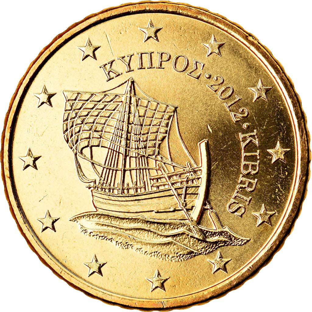 Cipro, 50 Euro Cent, 2012, SPL, Ottone, KM:83