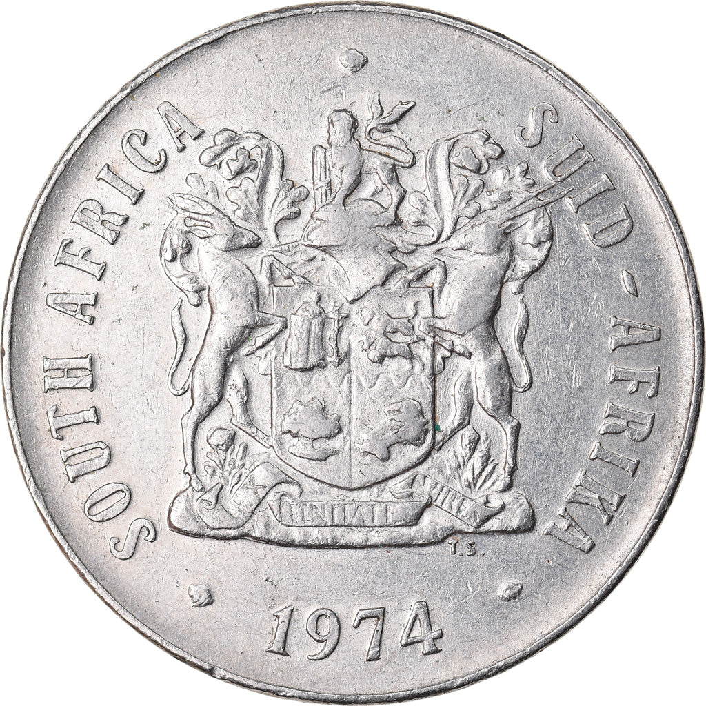 Moneda, Sudáfrica, 50 Cents, 1974, MBC, Níquel, KM:87