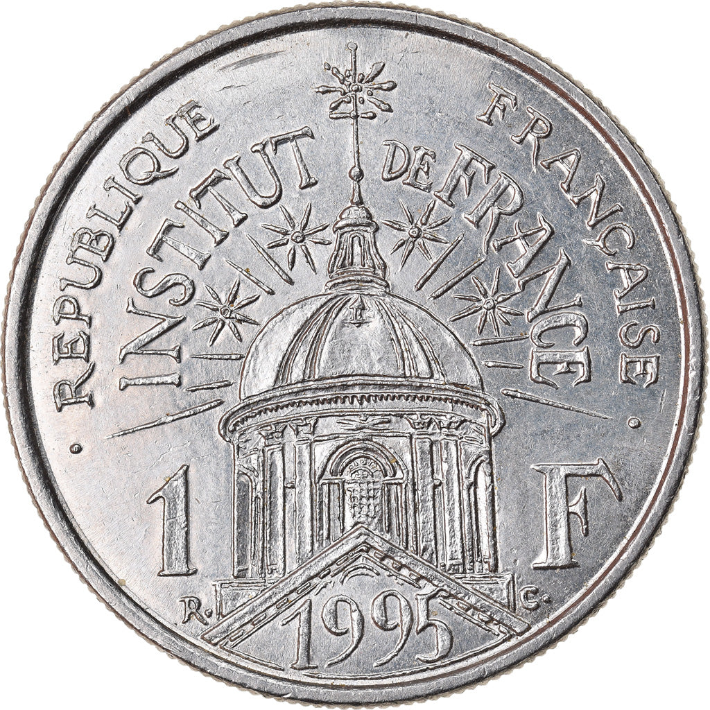 Münze, Frankreich, Institut, Franc, 1995, SS, Nickel, KM:1133, Gadoury:480