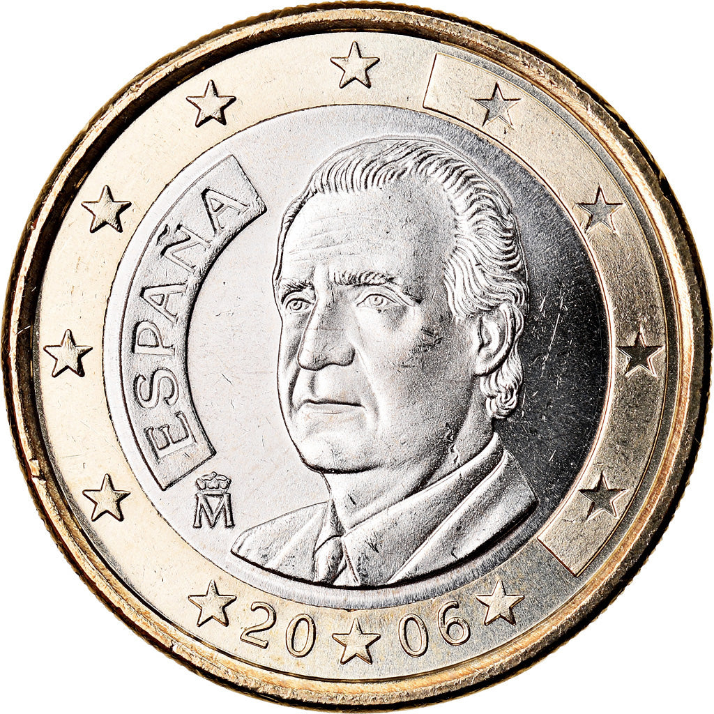 Spagna, Euro, 2006, BB+, Bi-metallico, KM:1046