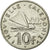 Moneda, Nueva Caledonia, 10 Francs, 1977, Paris, MBC+, Níquel, KM:11
