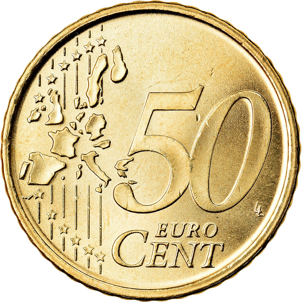 Spanien, 50 Euro Cent, 1999, UNZ, Messing, KM:1045