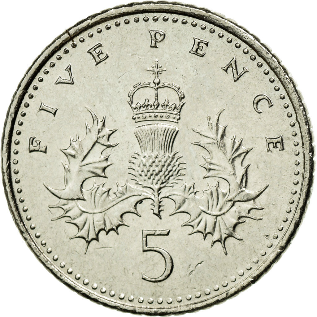 Monnaie, Grande-Bretagne, Elizabeth II, 5 Pence, 2004, TTB+, Copper-nickel