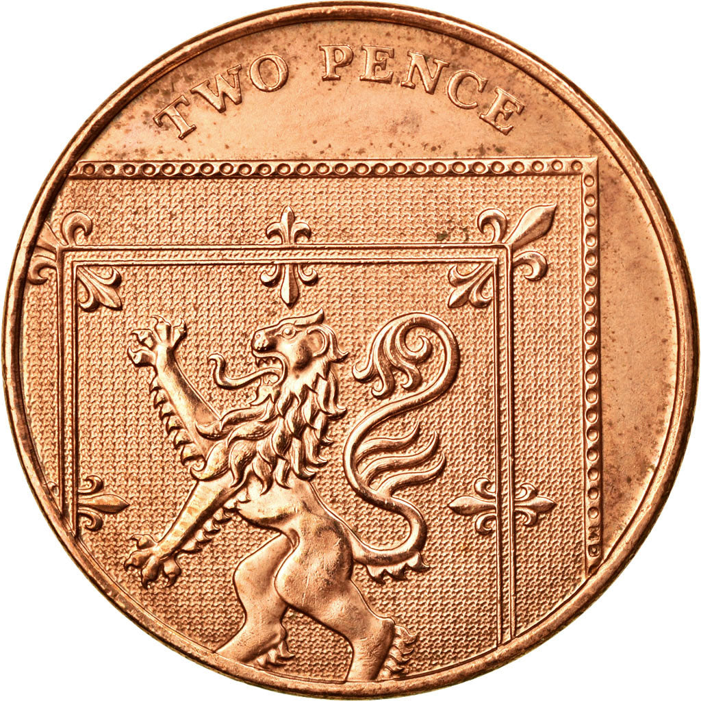 Moneda, Gran Bretaña, Elizabeth II, 2 Pence, 2008, EBC, Cobre chapado en acero