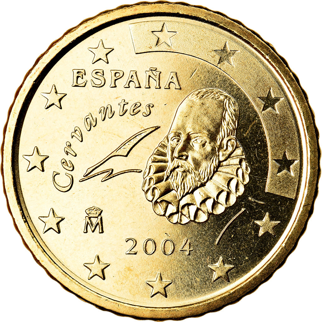 Spanien, 50 Euro Cent, 2004, UNZ, Messing, KM:1045