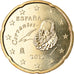 Spanien, 20 Euro Cent, 2012, UNZ, Messing, KM:1148