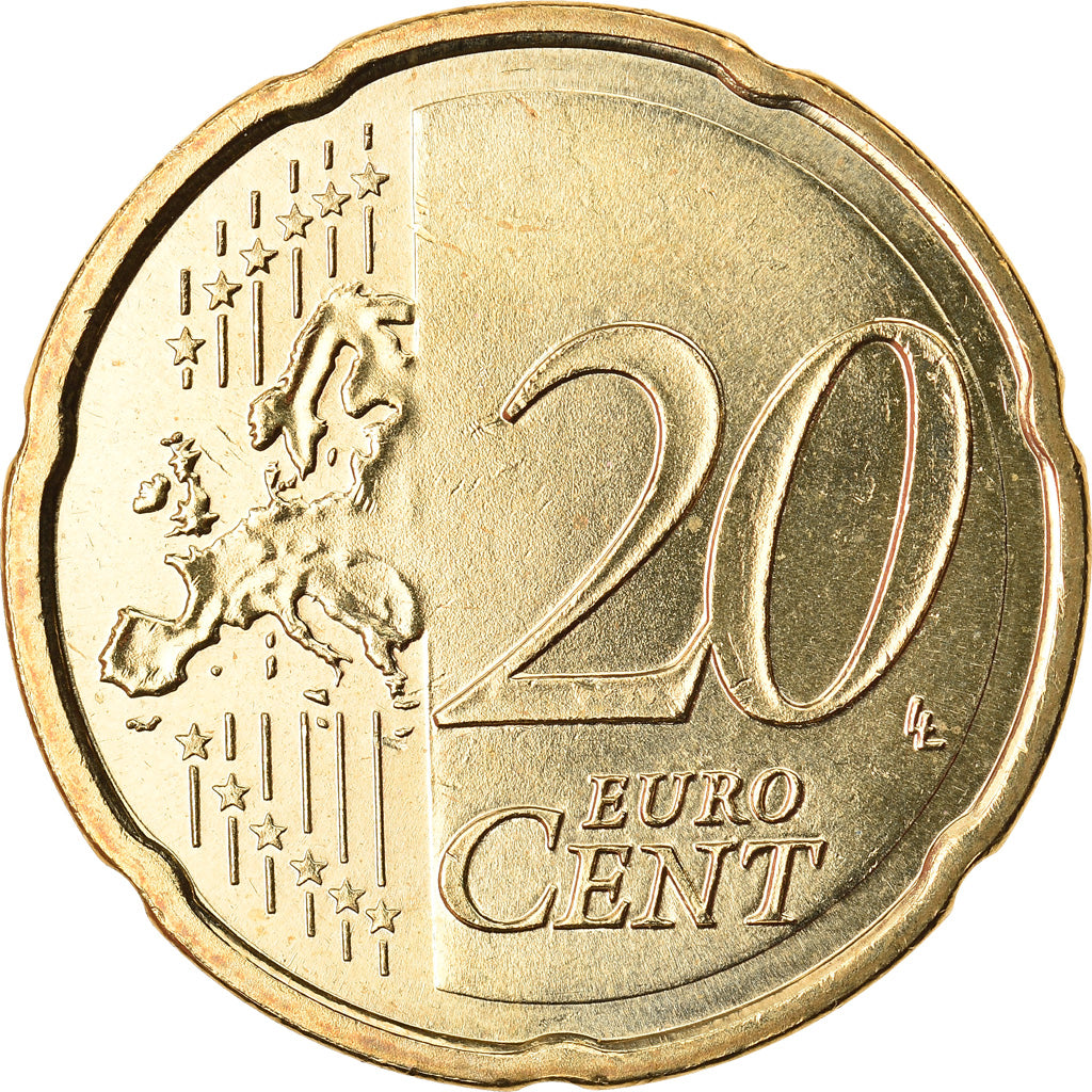 Spanien, 20 Euro Cent, 2012, UNZ, Messing, KM:1148