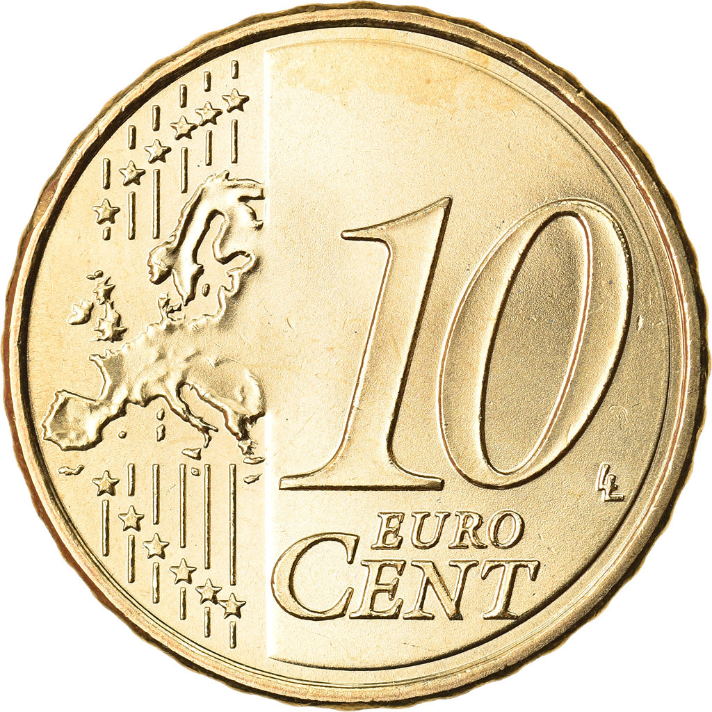 Spanien, 10 Euro Cent, 2013, UNZ, Messing, KM:1147