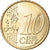 Spain, 10 Euro Cent, 2013, MS(63), Brass, KM:1147