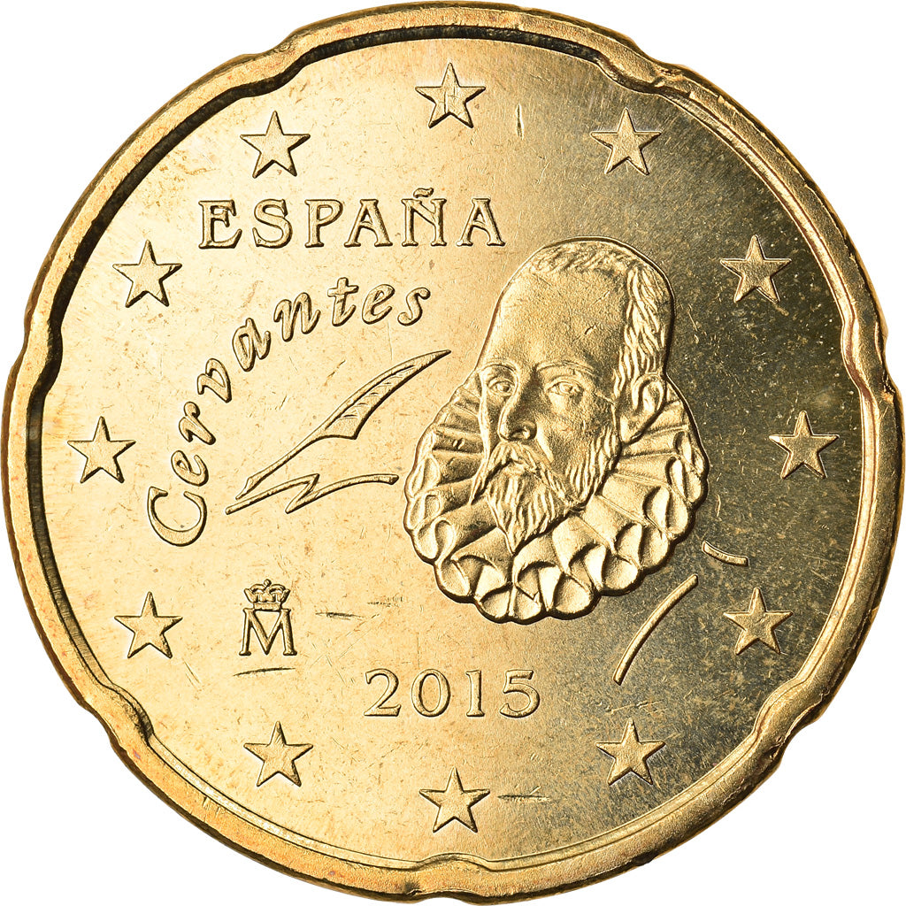 Spanje, 20 Euro Cent, 2015, UNC-, Tin