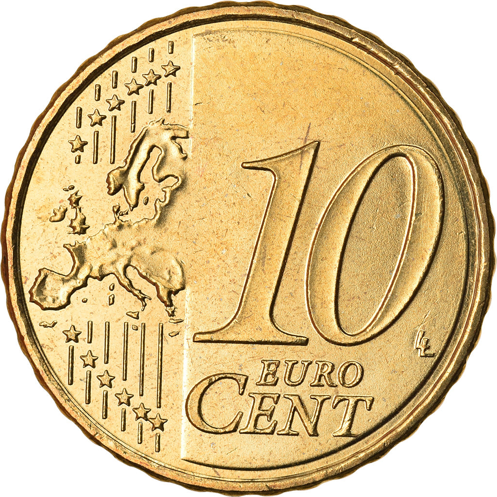 Spanien, 10 Euro Cent, 2015, UNZ, Messing