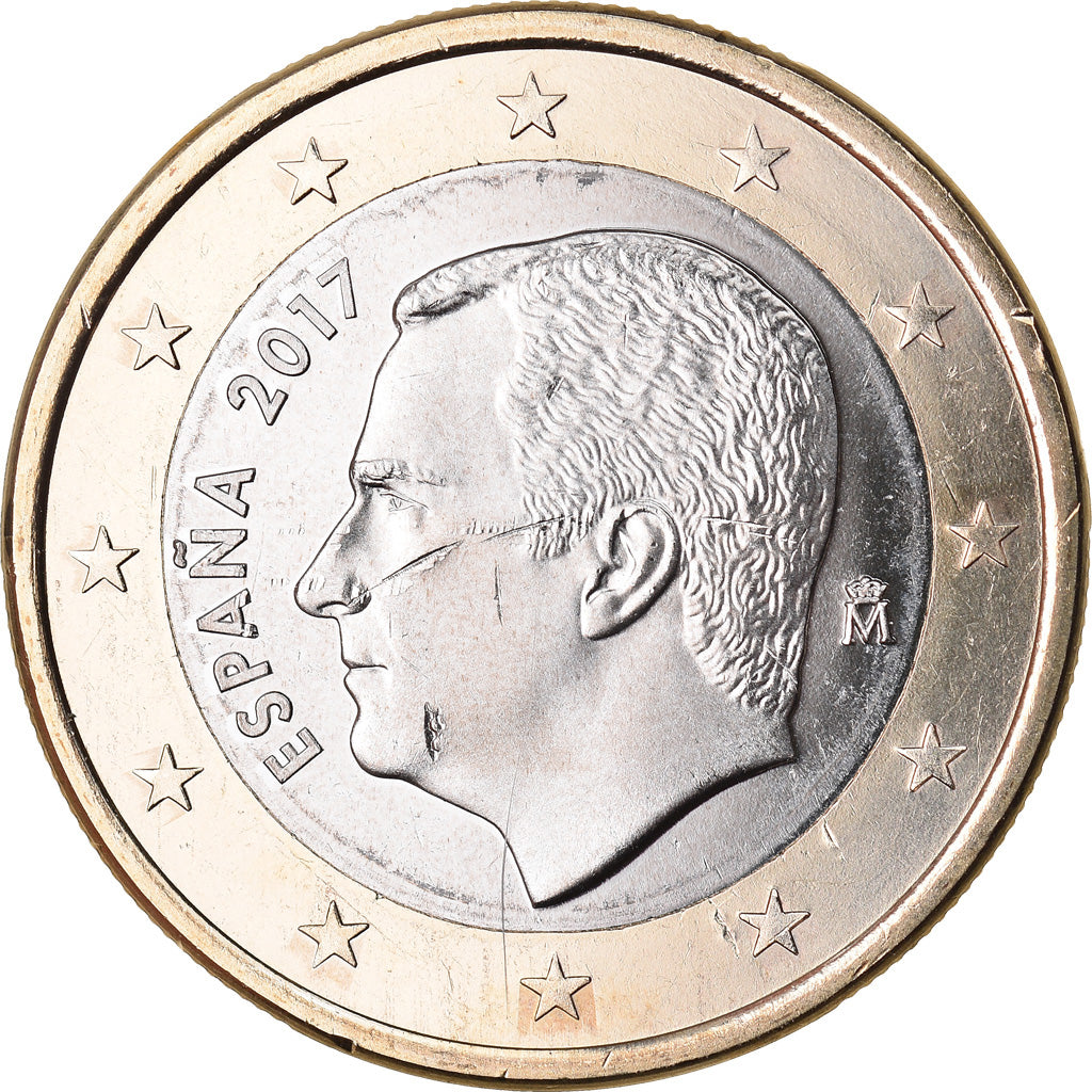 Spain, Euro, 2017, MS(63), Bi-Metallic