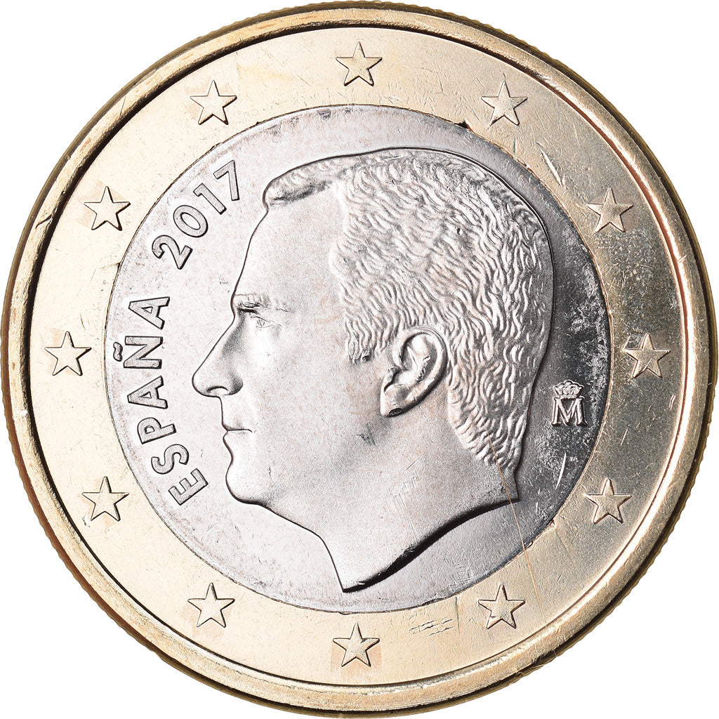 Spain, Euro, 2017, MS(63), Bi-Metallic