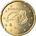 Espanha, 20 Euro Cent, 2010, MS(63), Latão, KM:1148