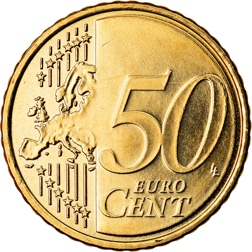 Finland, 50 Euro Cent, 2007, MS(63), Brass, KM:128