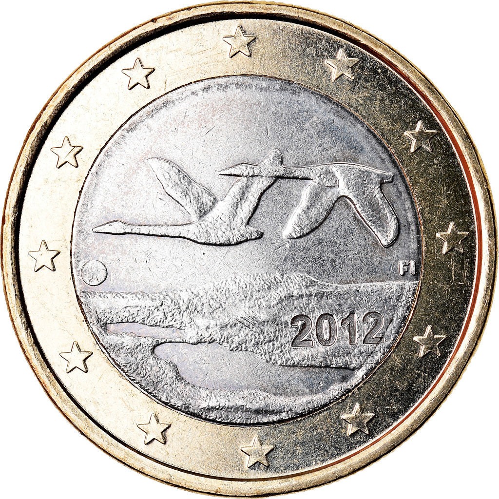 Finlandia, Euro, 2012, BB+, Bi-metallico, KM:129