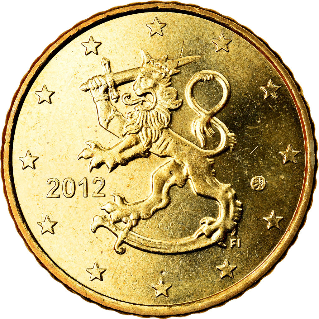 Finnland, 50 Euro Cent, 2012, VZ, Messing, KM:128