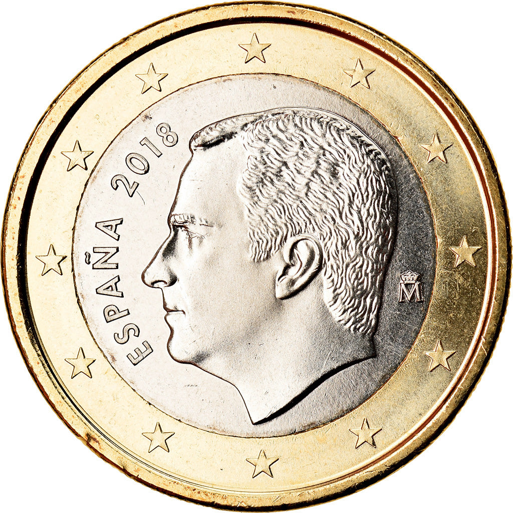 Spanien, Euro, 2018, UNZ, Bi-Metallic, KM:New