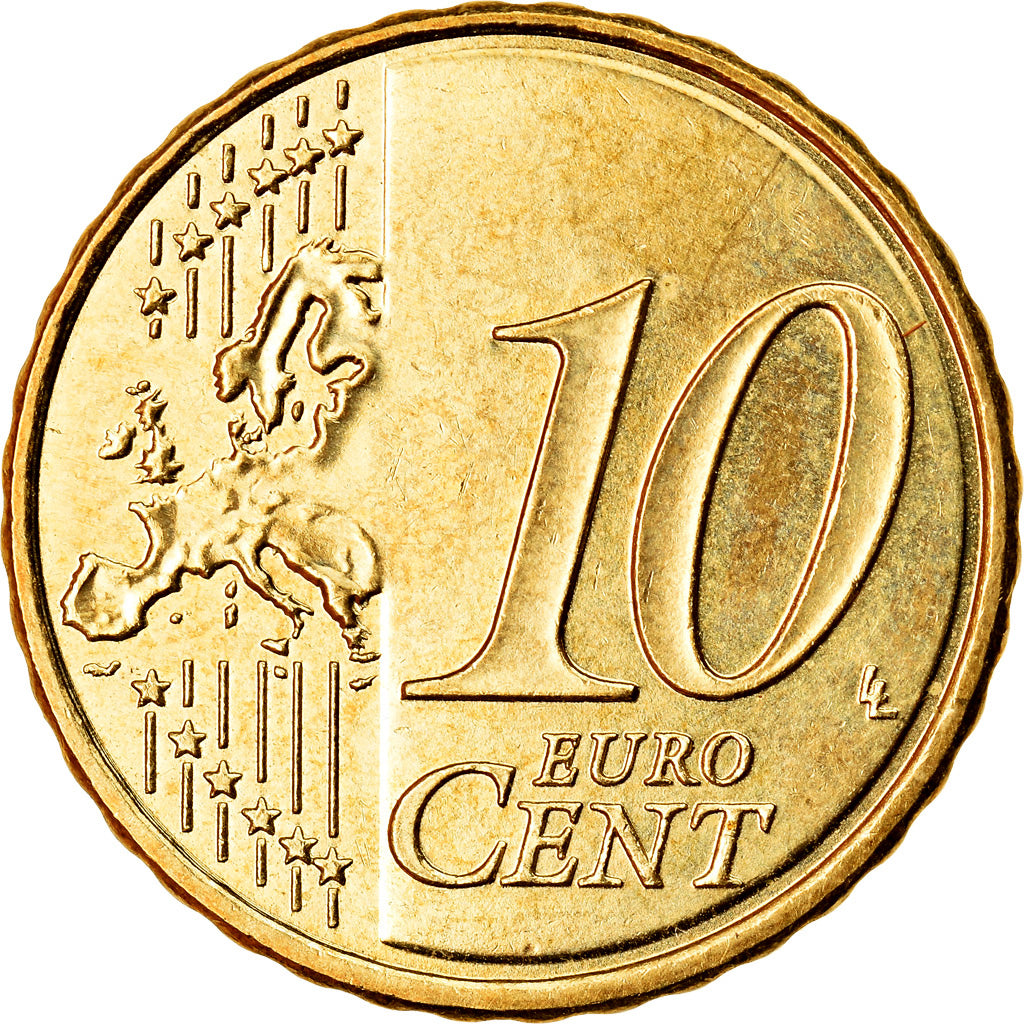Frankrijk, 10 Euro Cent, 2009, ZF, Tin, Gadoury:4b., KM:1410