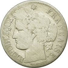 Münze, Frankreich, Cérès, 2 Francs, 1871, Paris, S, Silber, KM:817.1