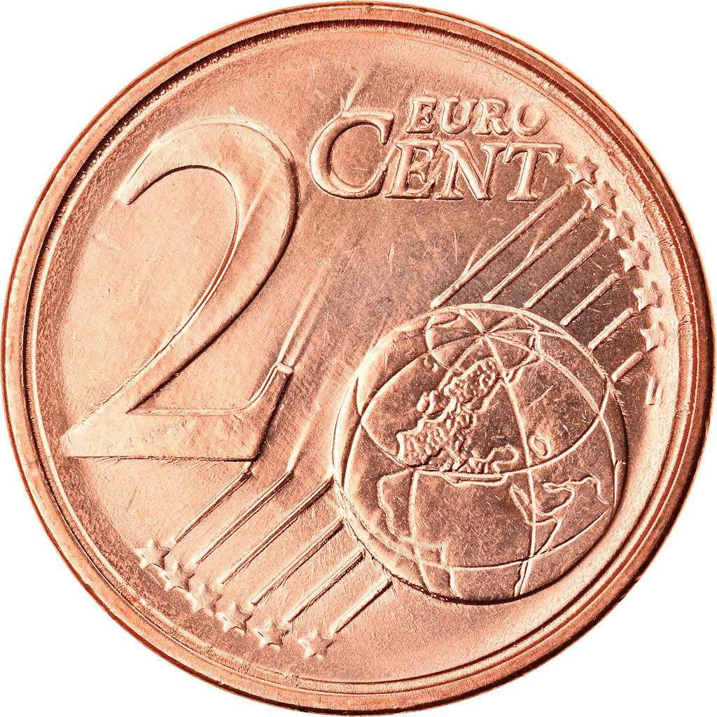 Greece, 2 Euro Cent, 2011, MS(63), Copper Plated Steel, KM:182