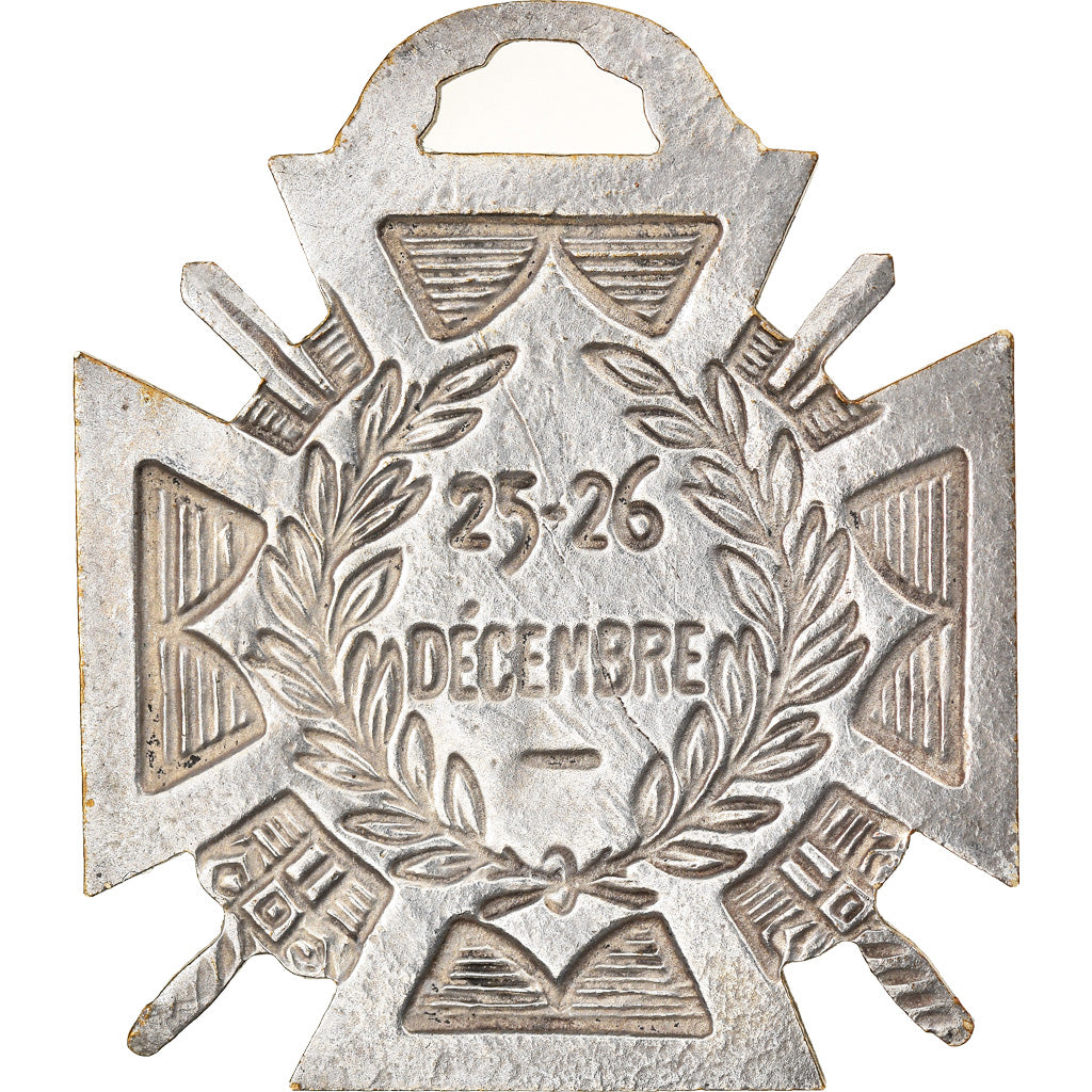 Francia, Journée du poilu, medaglia, 1915, Ottima qualità, Bronzo argentato